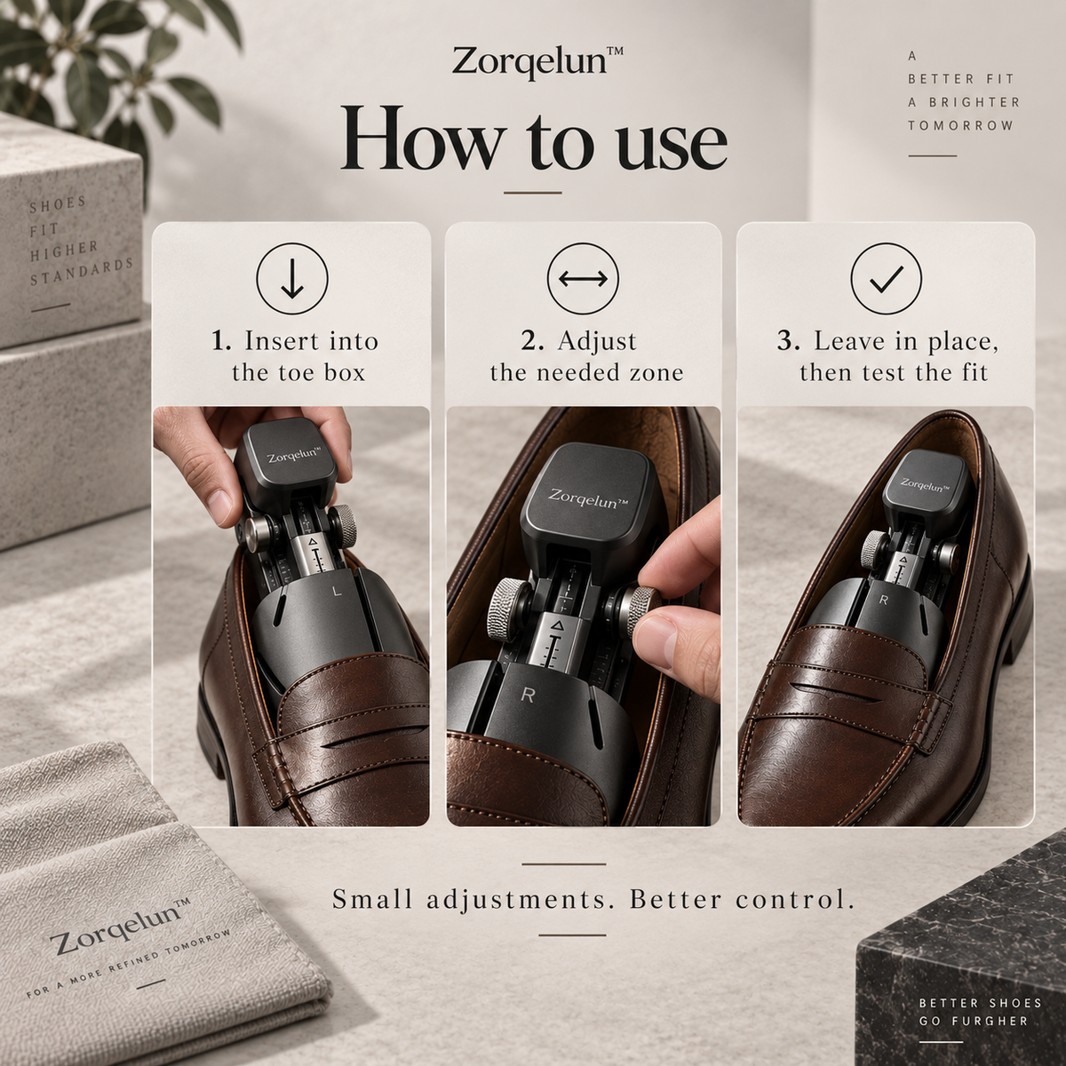 Zorqelun™ MorphFit Toe Sculptor Precision Shoe Shaping For A Better, More Personalized Fit