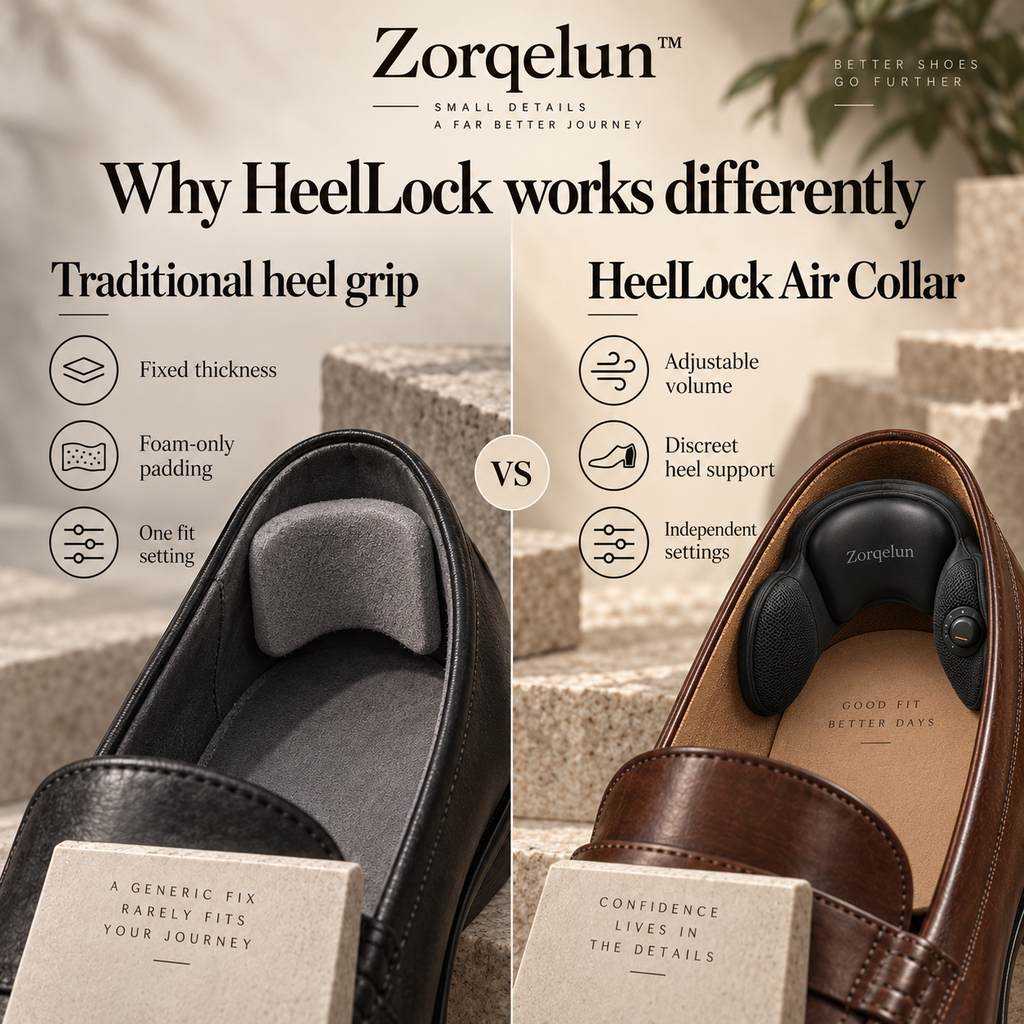 Zorqelun™ HeelLock Air Collar FINE-TUNE THE HEEL FIT WITHOUT CHANGING YOUR SHOE SIZE