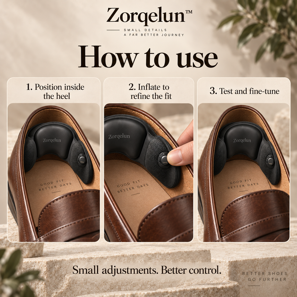 Zorqelun™ HeelLock Air Collar FINE-TUNE THE HEEL FIT WITHOUT CHANGING YOUR SHOE SIZE
