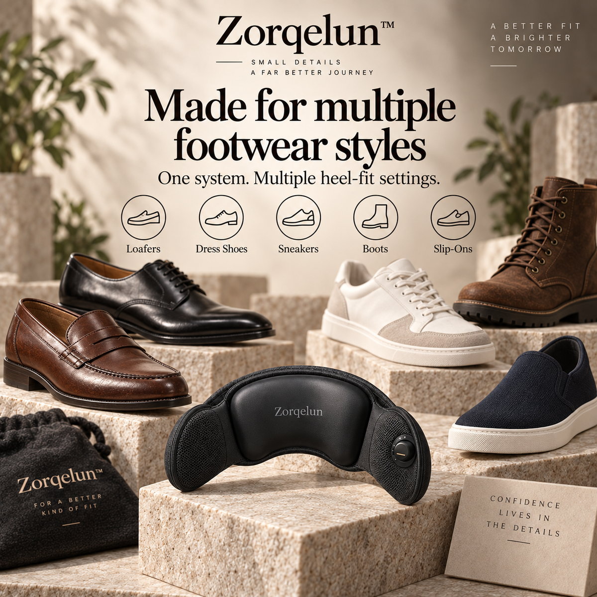 Zorqelun™ HeelLock Air Collar FINE-TUNE THE HEEL FIT WITHOUT CHANGING YOUR SHOE SIZE