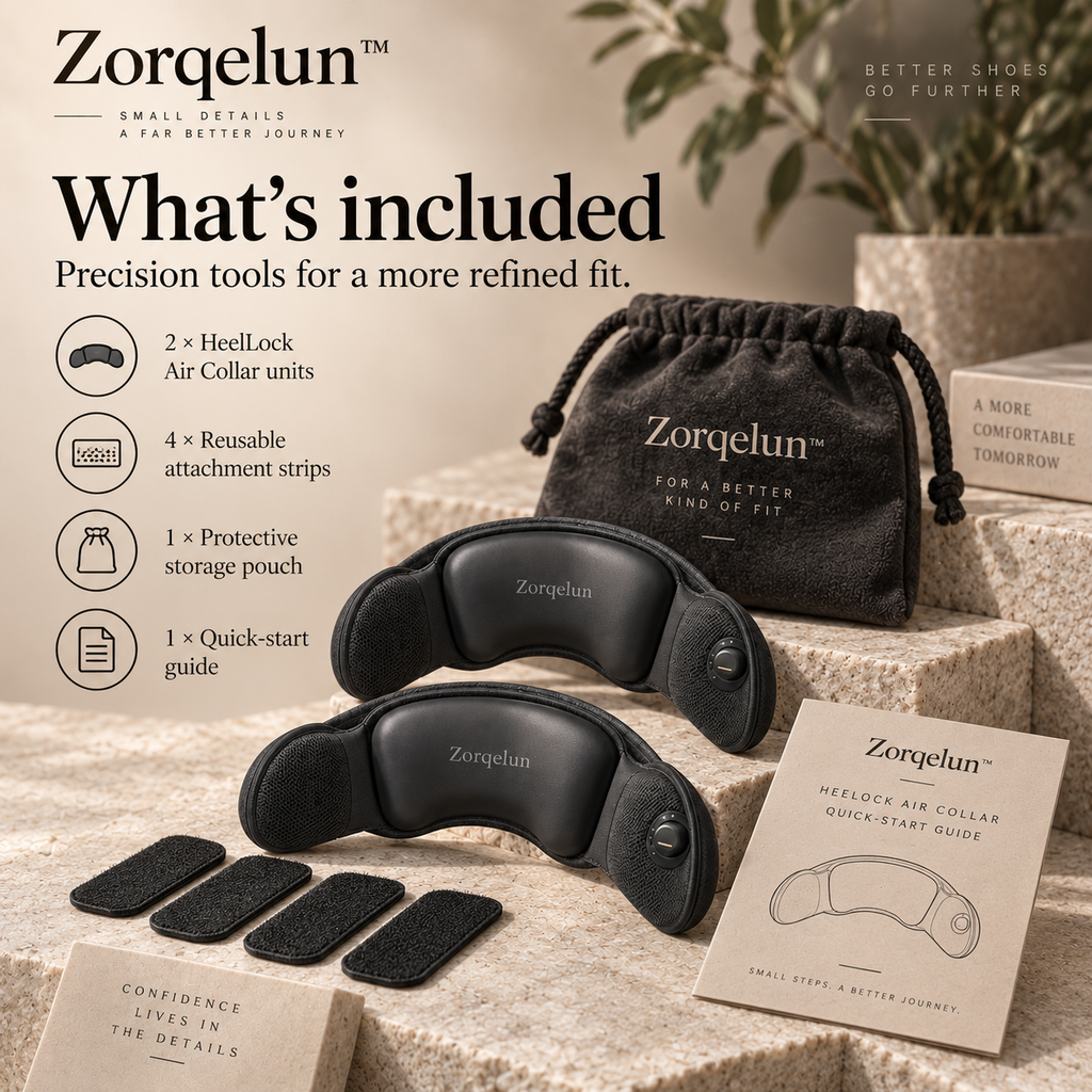Zorqelun™ HeelLock Air Collar FINE-TUNE THE HEEL FIT WITHOUT CHANGING YOUR SHOE SIZE