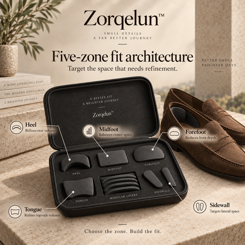 Zorqelun™ VolumeDial Fit System YOUR SHOES ARE THE RIGHT SIZE.