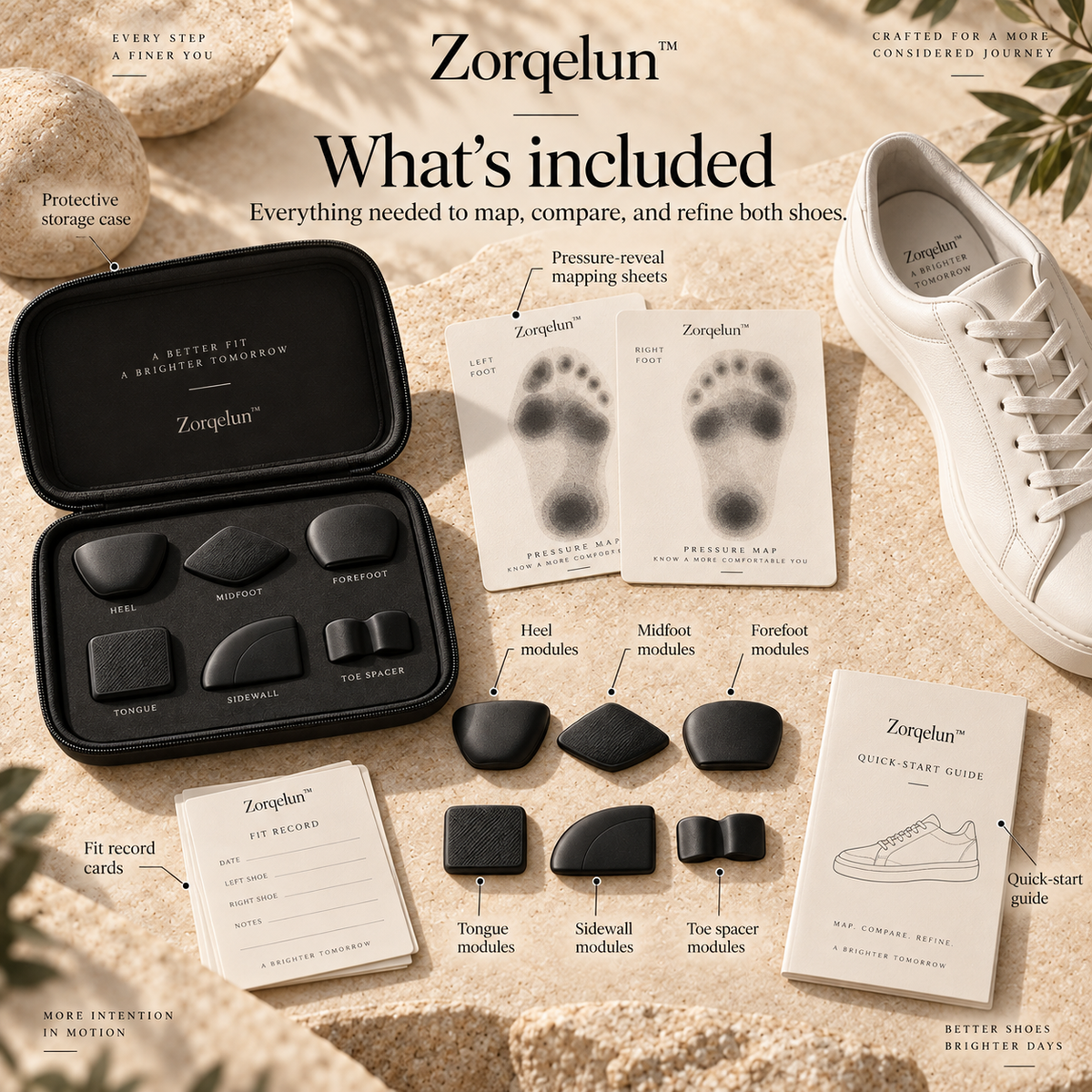 Zorqelun™ PressureMap Fit Kit STOP GUESSING WHERE THE SHOE FEELS WRONG.