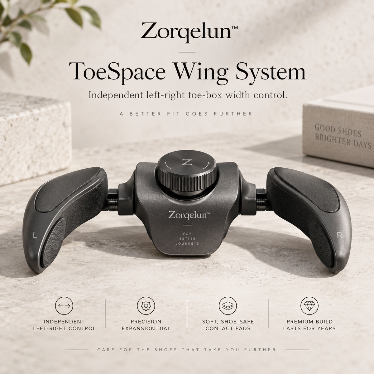 Zorqelun™ ToeSpace Wing System