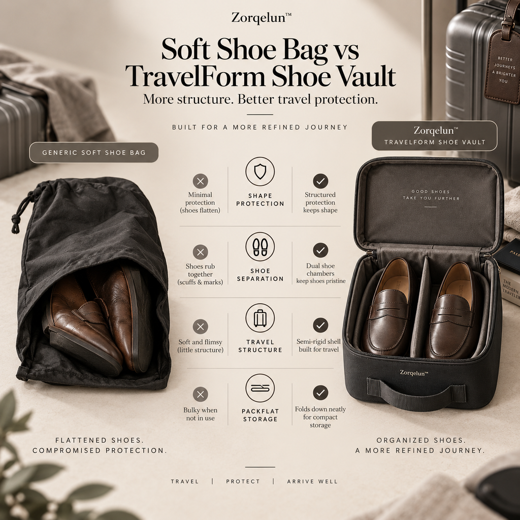 Zorqelun™ TravelForm Shoe Vault