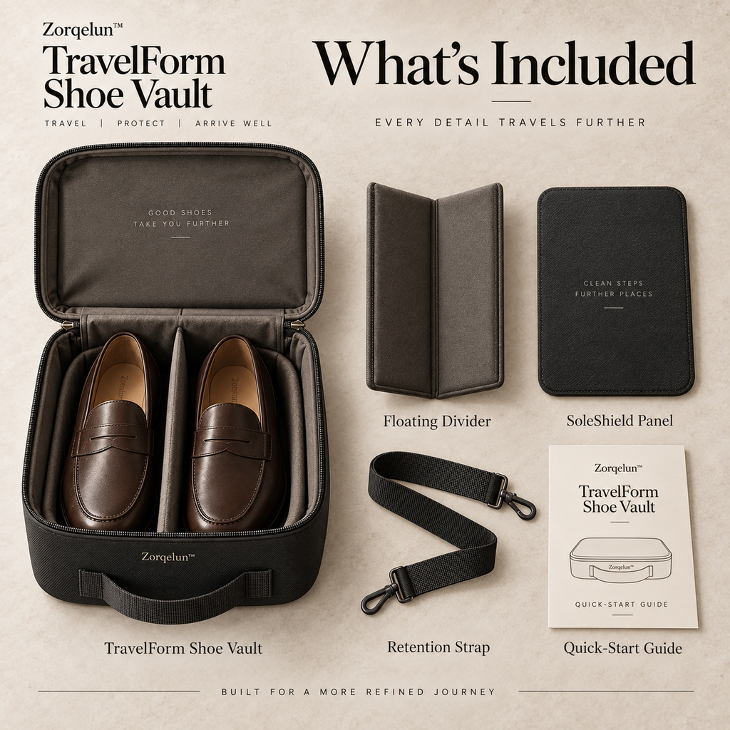 Zorqelun™ TravelForm Shoe Vault